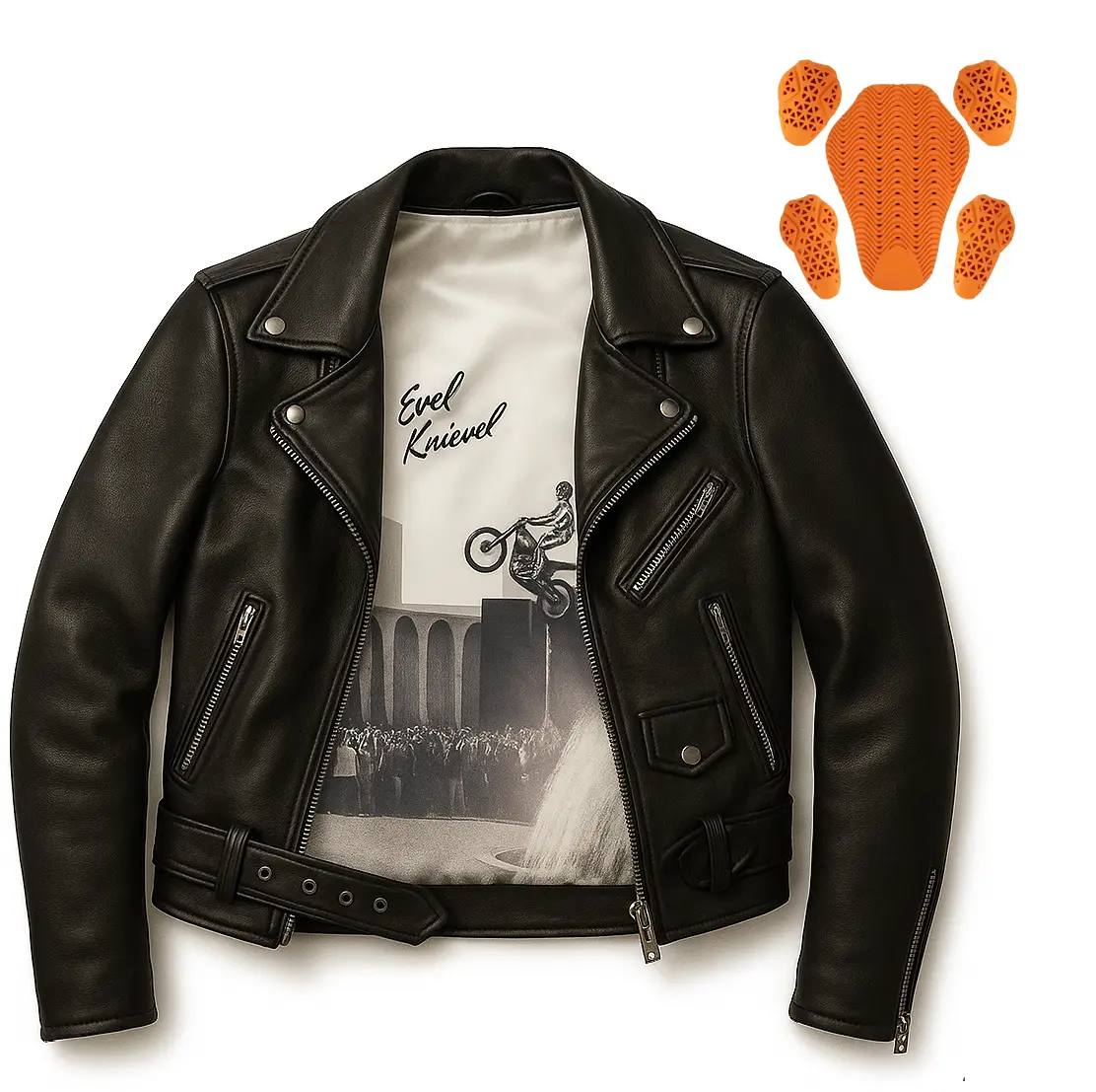EVEL Armored Leather Jacket